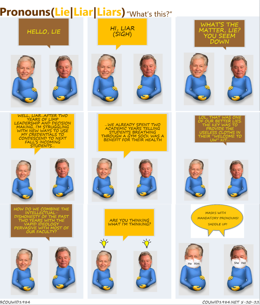 What's Pronouns? A new web comic starring the University of Wyoming's favorite trans-lactivists!
